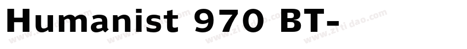Humanist 970 BT字体转换